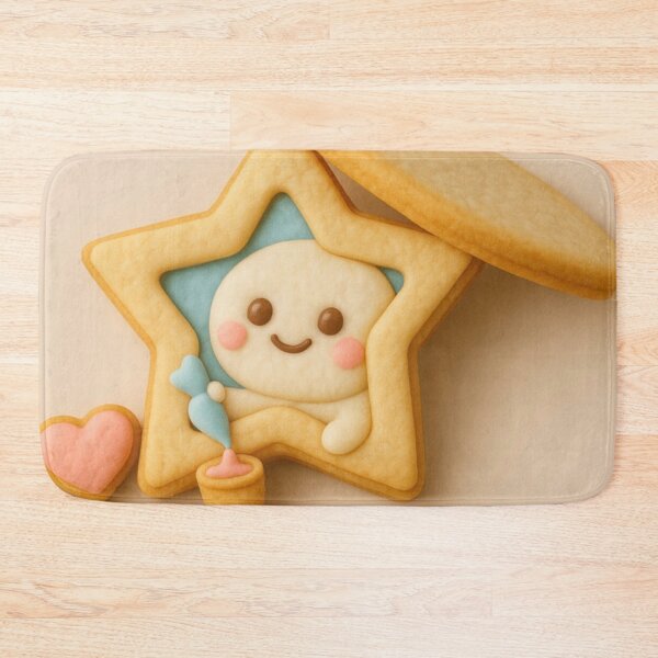 Item preview, Kawaii Star Cookie – Cute Sweet Dessert Character designed and sold by EchoWave11.