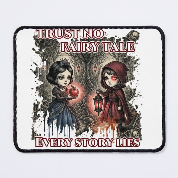 Item preview, Snow White vs Little Red Riding Hood Dark Gothic Illustration designed and sold by bigunclejerry.