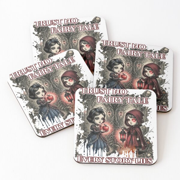 Item preview, Snow White vs Little Red Riding Hood Dark Gothic Illustration designed and sold by bigunclejerry.