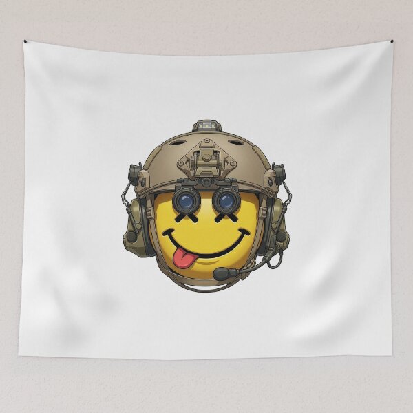 Item preview, Smiley Emoticon Tactical designed and sold by RAWLIFEGRAPHIC.