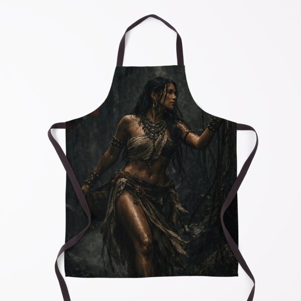 Item preview, Dark Cinematic Warrior Woman Fantasy Art Print designed and sold by INFINISHE.