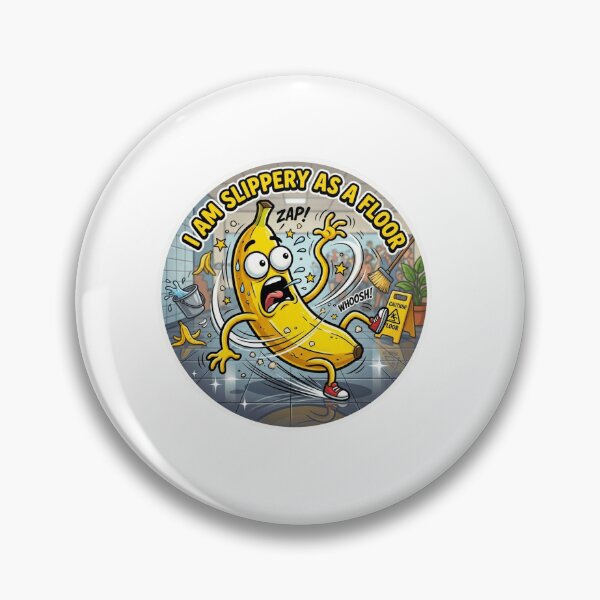 Item preview, I Am Slippery As A Floor Funny Chaos Sticker designed and sold by Imaginarium of Chaos falcon88 .