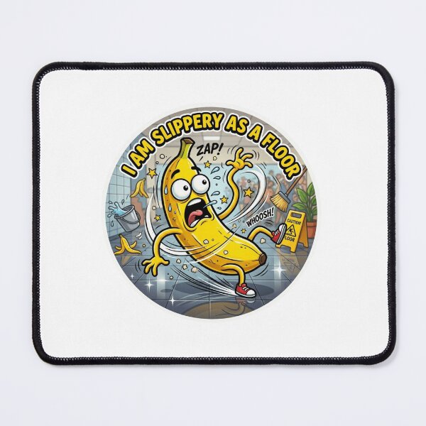 Item preview, I Am Slippery As A Floor Funny Chaos Sticker designed and sold by Imaginarium of Chaos falcon88 .