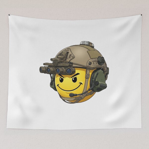 Item preview, Smiley Emoticon Tactical designed and sold by RAWLIFEGRAPHIC.