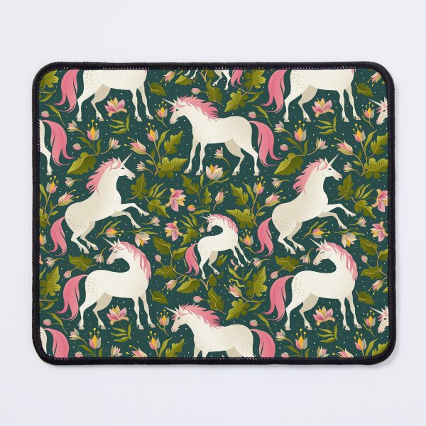 Item preview, Pink Mane Unicorn Floral Pattern Design designed and sold by Art.Fusion.Studio.