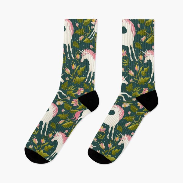 Item preview, Pink Mane Unicorn Floral Pattern Design designed and sold by Art.Fusion.Studio.