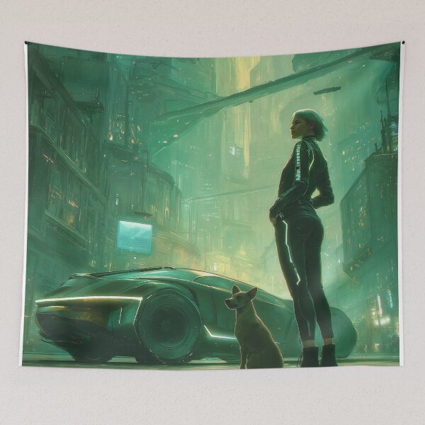 Item preview, Neon Solitude with a Loyal Witness designed and sold by oanaunciuleanu.