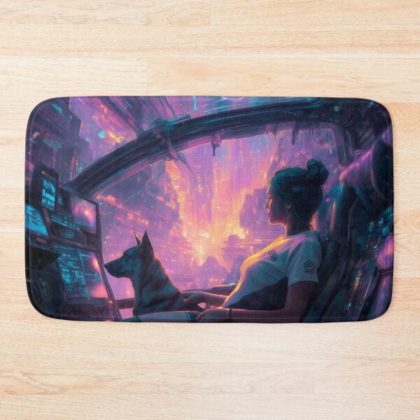 Item preview, Neon Solitude with a Loyal Witness designed and sold by oanaunciuleanu.