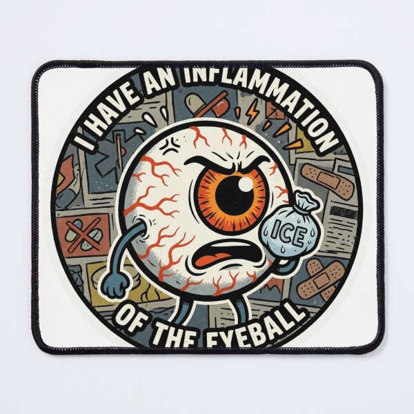 Item preview, Inflammation Of The Eyeball Absurd  Sticker designed and sold by Imaginarium of Chaos falcon88 .