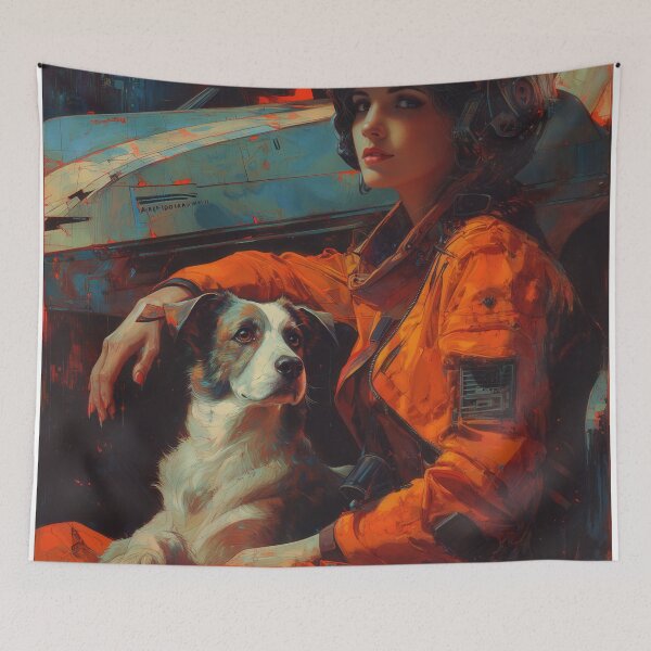 Item preview, Neon Solitude with a Loyal Witness designed and sold by oanaunciuleanu.
