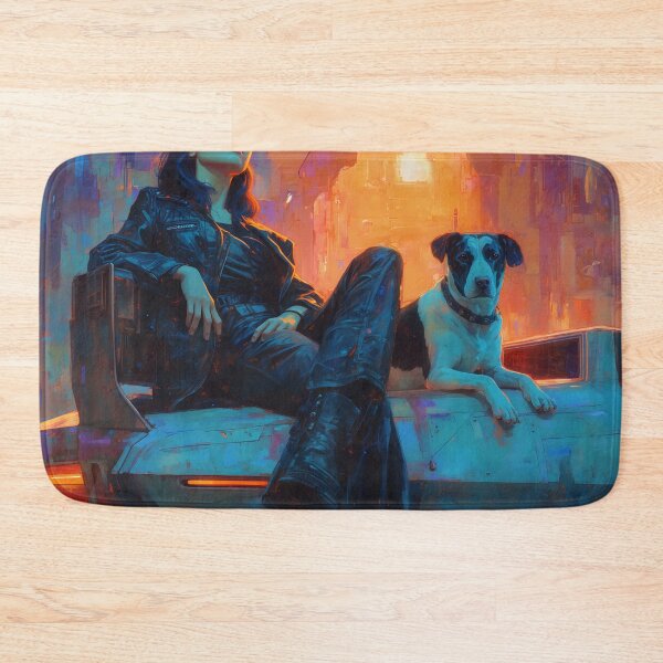 Item preview, Neon Solitude with a Loyal Witness designed and sold by oanaunciuleanu.