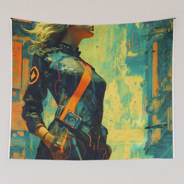 Item preview, Neon Solitude with a Loyal Witness designed and sold by oanaunciuleanu.