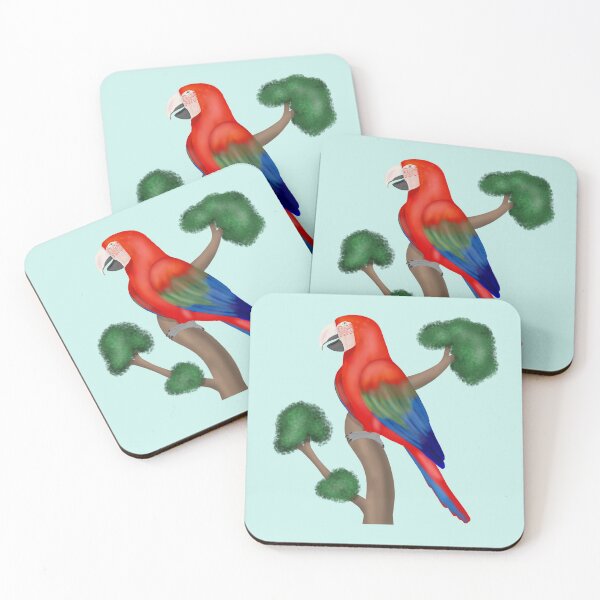 Item preview, Red macaw designed and sold by Daniel Vasco.