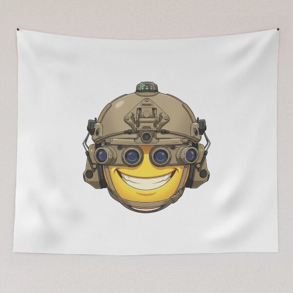 Item preview, Smiley Emoticon Tactical designed and sold by RAWLIFEGRAPHIC.