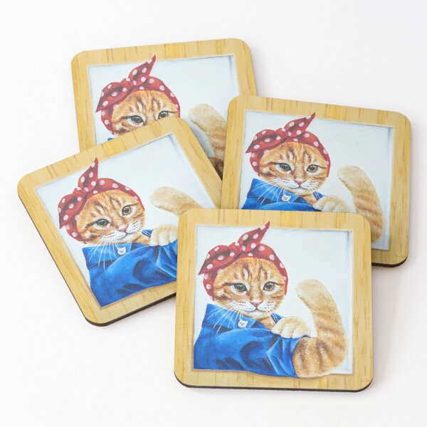 Item preview, Kitty The Riveter designed and sold by thecheekyasian.