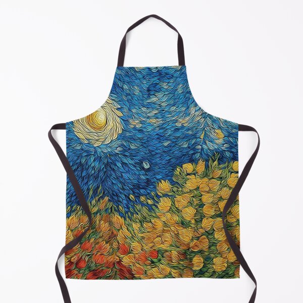 Item preview, Sunflower Field Pattern with Starry Sky designed and sold by Art.Fusion.Studio.