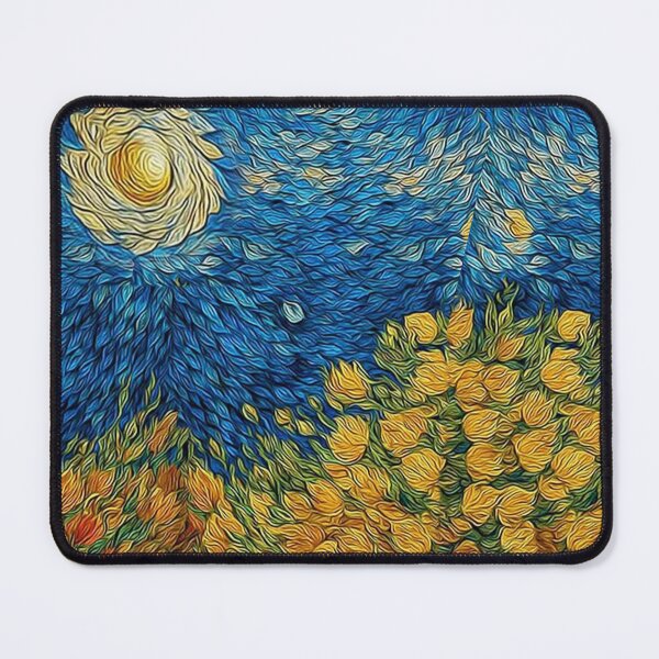 Item preview, Sunflower Field Pattern with Starry Sky designed and sold by Art.Fusion.Studio.