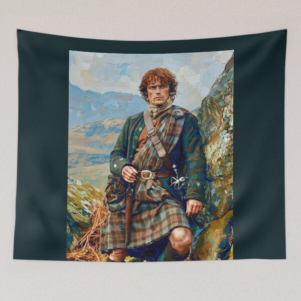 Item preview, Outlander painting of Jamie Fraser. designed and sold by davidelder.
