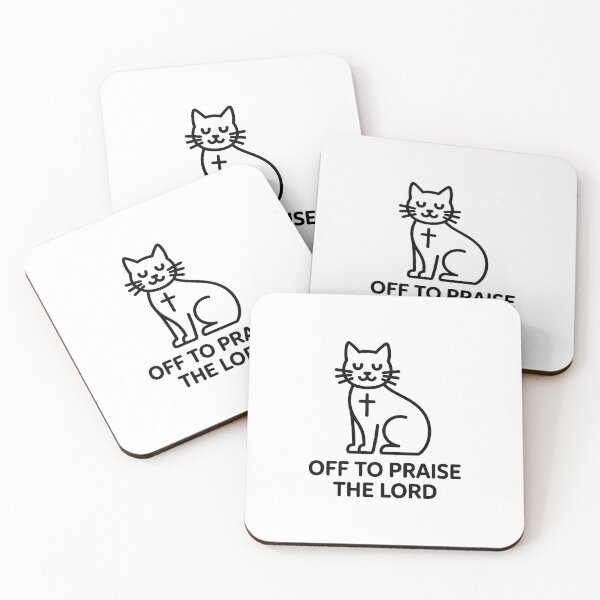Artikelvorschau, Auf zum Lobpreis des Herrn! Lustiges christliches Katzenliebhaber-Shirt im minimalistischen Stil. entworfen und verkauft von Milosstudio.