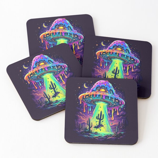 Item preview, Melting UFO – Psychedelic Alien Invasion designed and sold by RidaSalArt.
