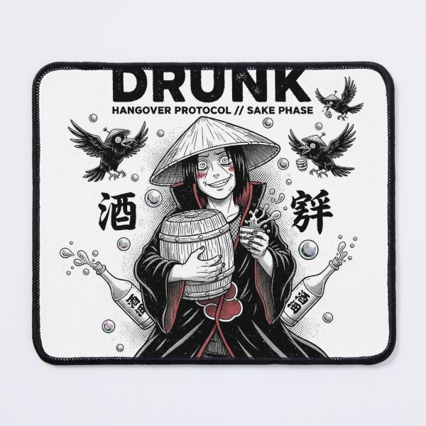 Item preview, Drunk Sake Warrior Streetwear | Hangover Protocol Design designed and sold by Momentum-Store.