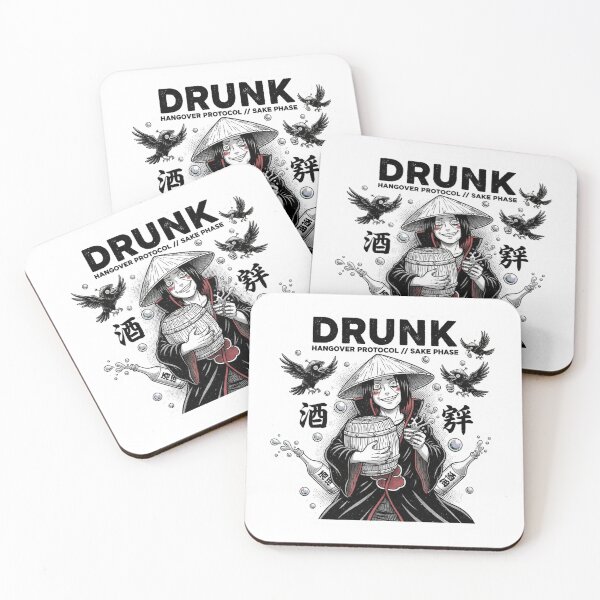 Item preview, Drunk Sake Warrior Streetwear | Hangover Protocol Design designed and sold by Momentum-Store.
