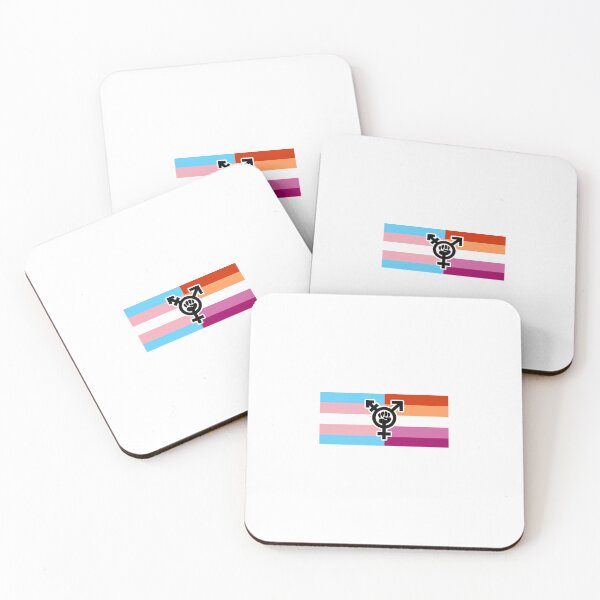 Item preview, transfeminist transgender lesbian pride flag designed and sold by DizzyPride.