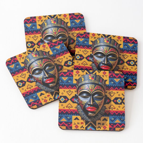 Item preview, Intricate African Mask Design designed and sold by Serene Strokes Art.