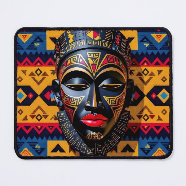 Item preview, Intricate African Mask Design designed and sold by Serene Strokes Art.