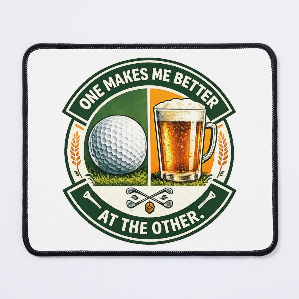 Item preview, Funny Golf Beer One Makes Me Better - Golf Humor Drinking Golfer designed and sold by Off-DutyDesign.