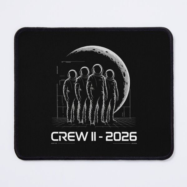 Item preview, Crew II 2026 — Four Astronauts Moon Mission Space Art Tee V3 designed and sold by DarylWelsh2024.