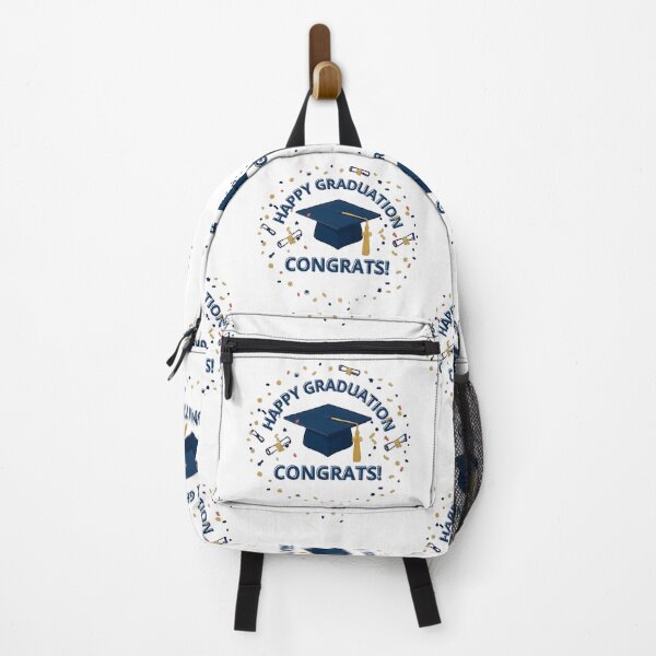 Item preview, Happy Graduation Congrats Navy Blue Cap and Gold Tassel Celebration Design designed and sold by VibranPalette.