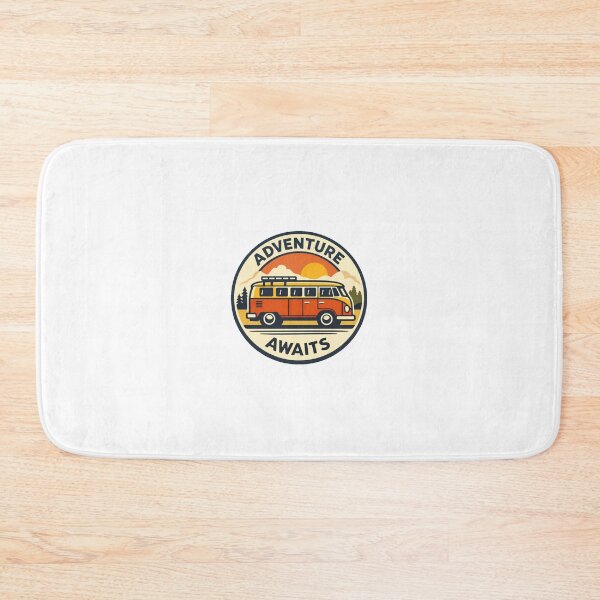 Item preview, Retro Adventure Awaits Camper Van Sunset designed and sold by David Wasson.