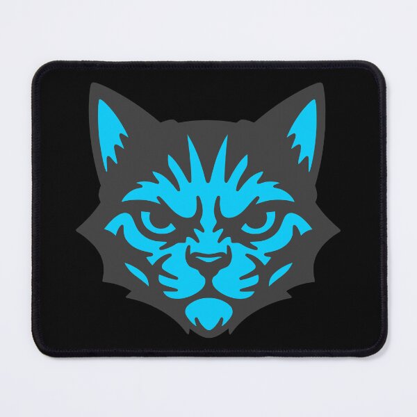 Item preview, Neon Blue Angry Cat Head Streetwear Graphic designed and sold by MavtM.