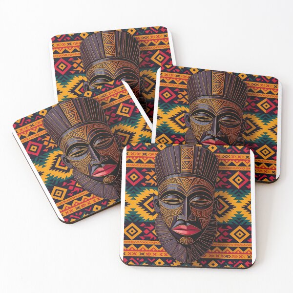 Item preview, African Mask Design designed and sold by Serene Strokes Art.