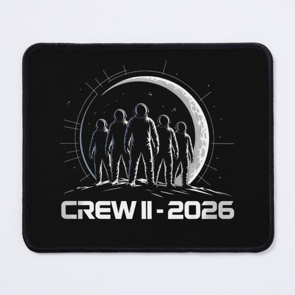 Item preview, Crew II 2026 — Four Astronauts Moon Mission Space Art Tee V4 designed and sold by DarylWelsh2024.