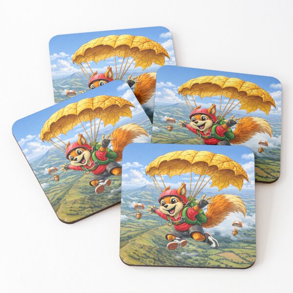 Item preview, Skydiving Squirrel Adventure designed and sold by SecretSquirrellDesigns.