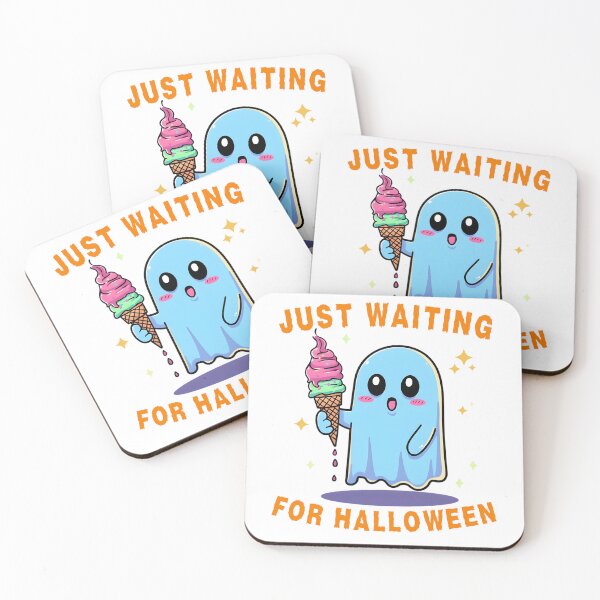 Item preview, Just Waiting For Halloween Summerween Ghost Ice Cream designed and sold by VibranPalette.