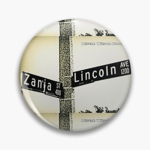 Item preview, Zanja Street & Lincoln Avenue, Pasadena, California by Mistah Wilson designed and sold by The Street Sign Store.