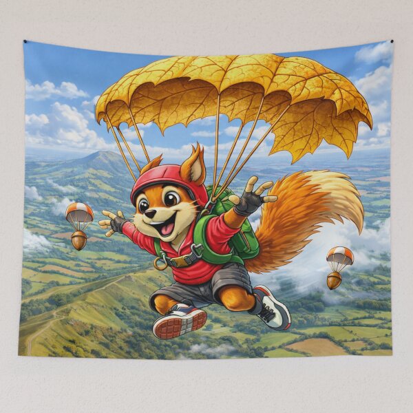 Item preview, Skydiving Squirrel Adventure designed and sold by SecretSquirrellDesigns.