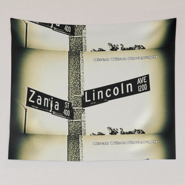 Item preview, Zanja Street & Lincoln Avenue, Pasadena, California by Mistah Wilson designed and sold by The Street Sign Store.
