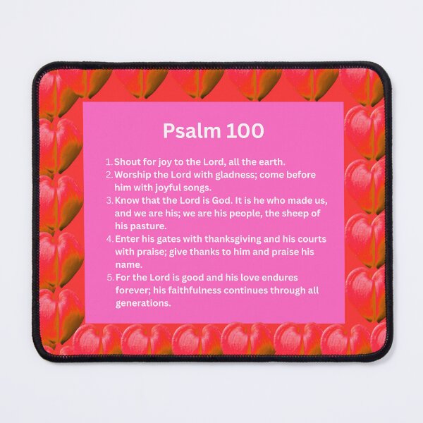 Item preview, Psalm 100 heart background  designed and sold by happytraveller1.