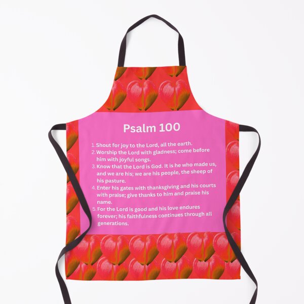 Item preview, Psalm 100 heart background designed and sold by happytraveller1.