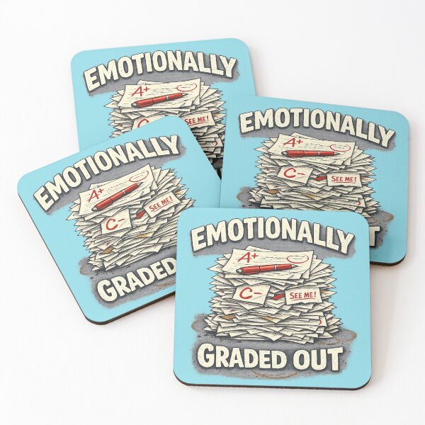 Item preview, Emotionally Graded Out Teacher Funny Teaching Humor School Staff Tee designed and sold by Off-DutyDesign.