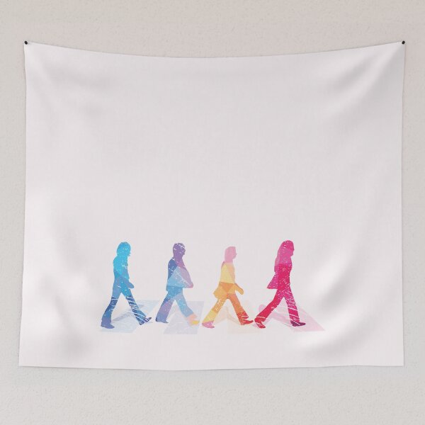 Item preview, The Beatles on Abbey Road Street Art Album Cover designed and sold by unrealindeed.