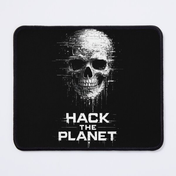 Item preview, Hack The Planet Skull Glitch -  Cyber Hacker designed and sold by SidTastic .