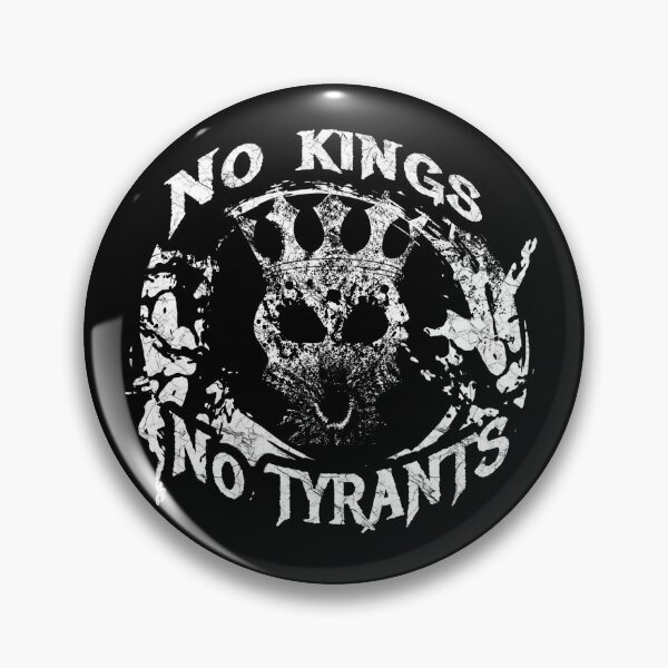 Item preview, No Kings No Tyrants - Powerful Anti Fascist skull design | White designed and sold by ZechJohnRB.
