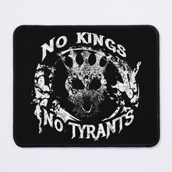 Item preview, No Kings No Tyrants - Powerful Anti Fascist skull design | White designed and sold by ZechJohnRB.