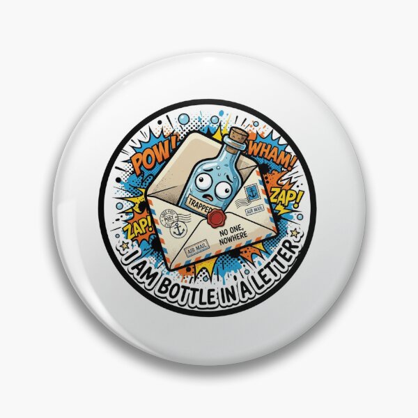 Item preview, I Am Bottle In A Letter  Sticker designed and sold by Imaginarium of Chaos falcon88 .
