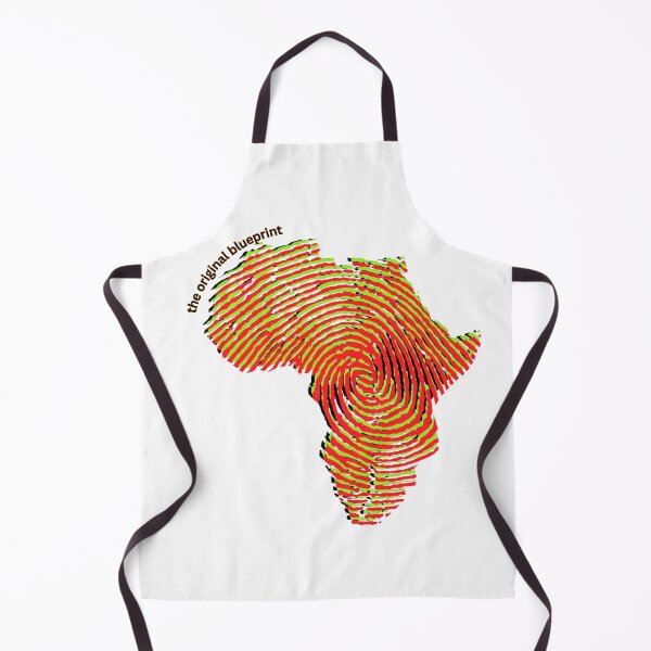 Item preview, Africa Fingerprint Map Black History Pan-African Red Green Pride Original Blueprint Afrocentric Art designed and sold by nancysdaughter.